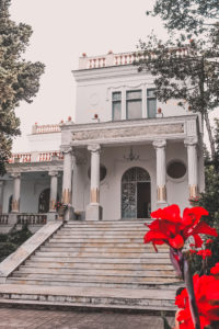 l'ingresso di Villa Lysis a Capri