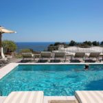 piscina salotto comune Hotel Canasta Capri