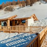 sauna esterna con neve Farmhouse Plang