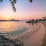 spiaggia hotel al tramonto Abu Dhabi