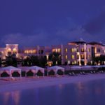 gazebo con lettini tramonto Hotel Abu Dhabi