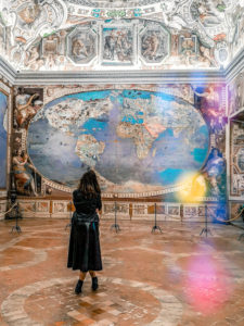 sala delle carte geografiche nel Palazzo Farnese di Caprarola nella Tuscia