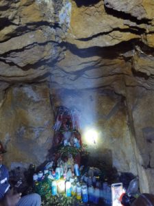 La statua del diovalo nella miniera di Potosì