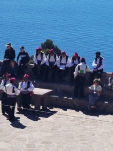 Persone loclai Isola Taquile dormire sul lago Titicaca