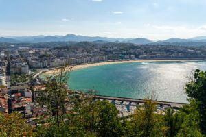 vista dal monte urgull san sebastian