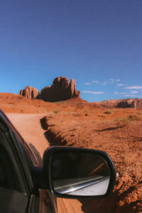 scenic route monument valley