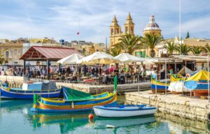 Marsaxlok villaggio.di pescatori a Malta