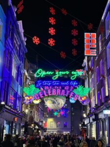 Carnaby Street luci natalizie londra